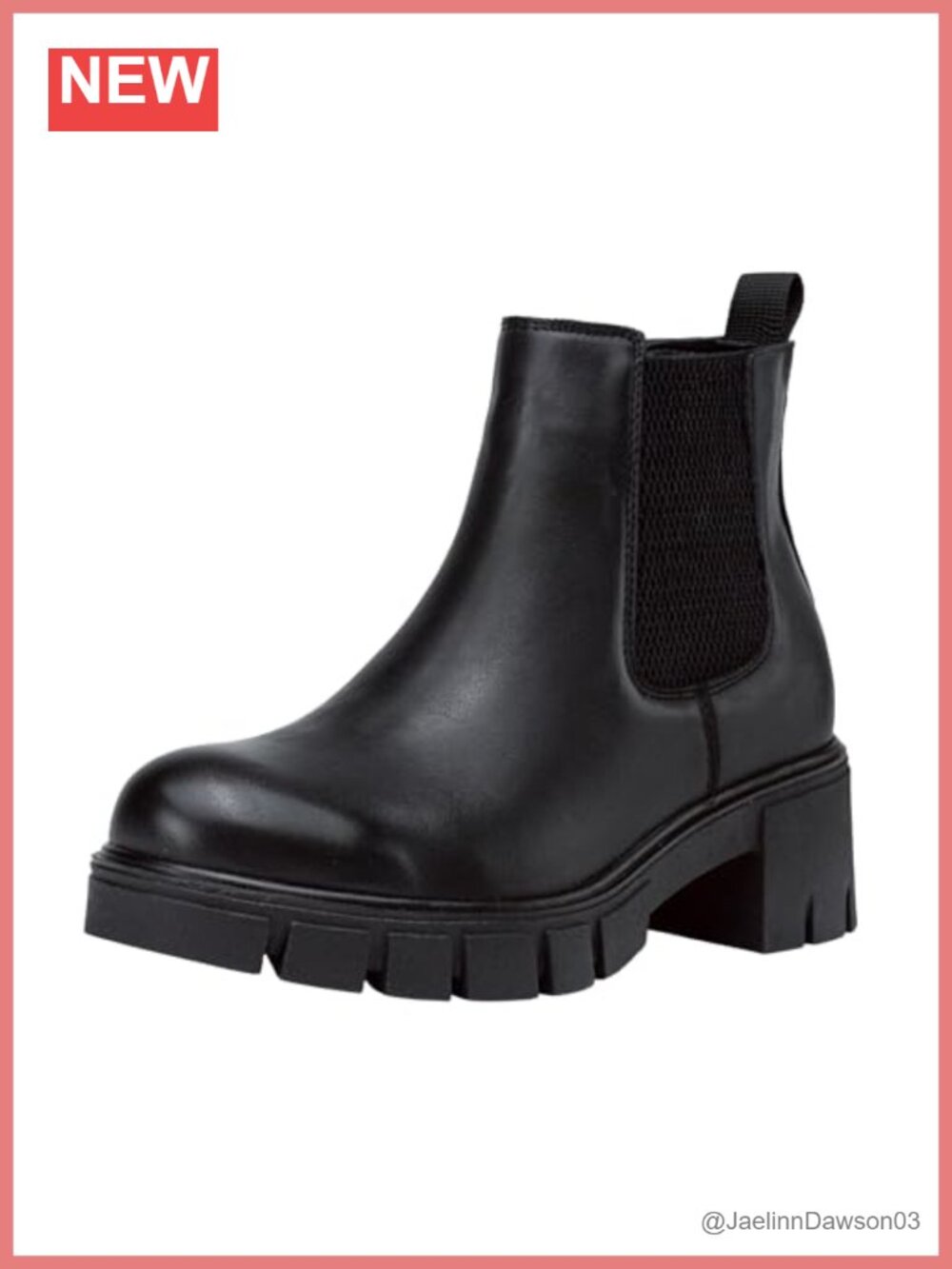 Chunky Platform Chelsea Ankle Boots Women Slip On Lug Sole